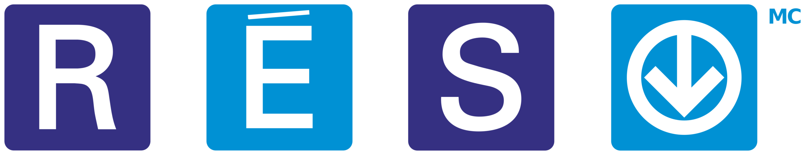 RESO logo with letters R, E, S, and a circular arrow symbol.